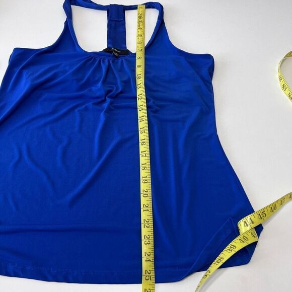 Express royal blue halter top with built in bra size medium EUC - Picture 12 of 14